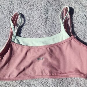 Pink and White SET ACTIVE Top